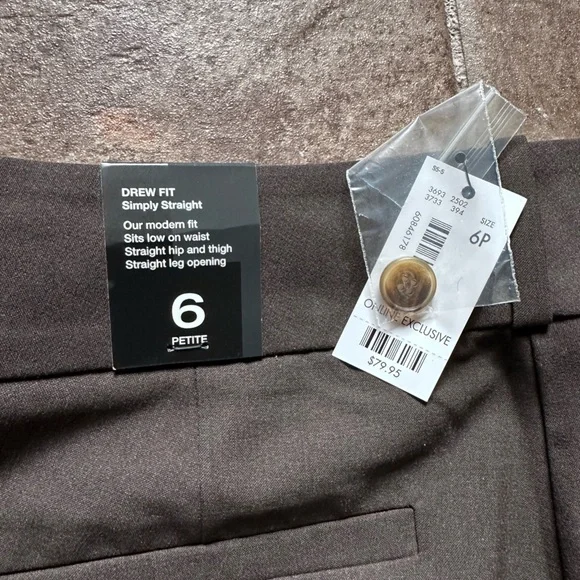 NWT The Limited Drew Fit 6 Petite Dress Pants - Picture 2 of 5
